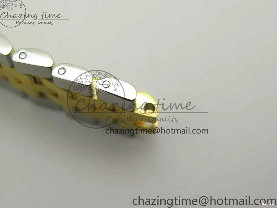 MiroTime 0311 Supportive DateJust 28mm Wrapped SS YG Best Edition Gold Dial Crystal Markers on Wrapped SS YG Bracelet ETA 3344